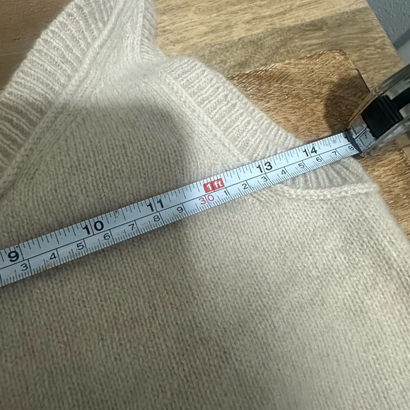 Madewell x DONNI Cashmere Merino Sweater vest in crop top cream size Small NWOT - Picture 7 of 8